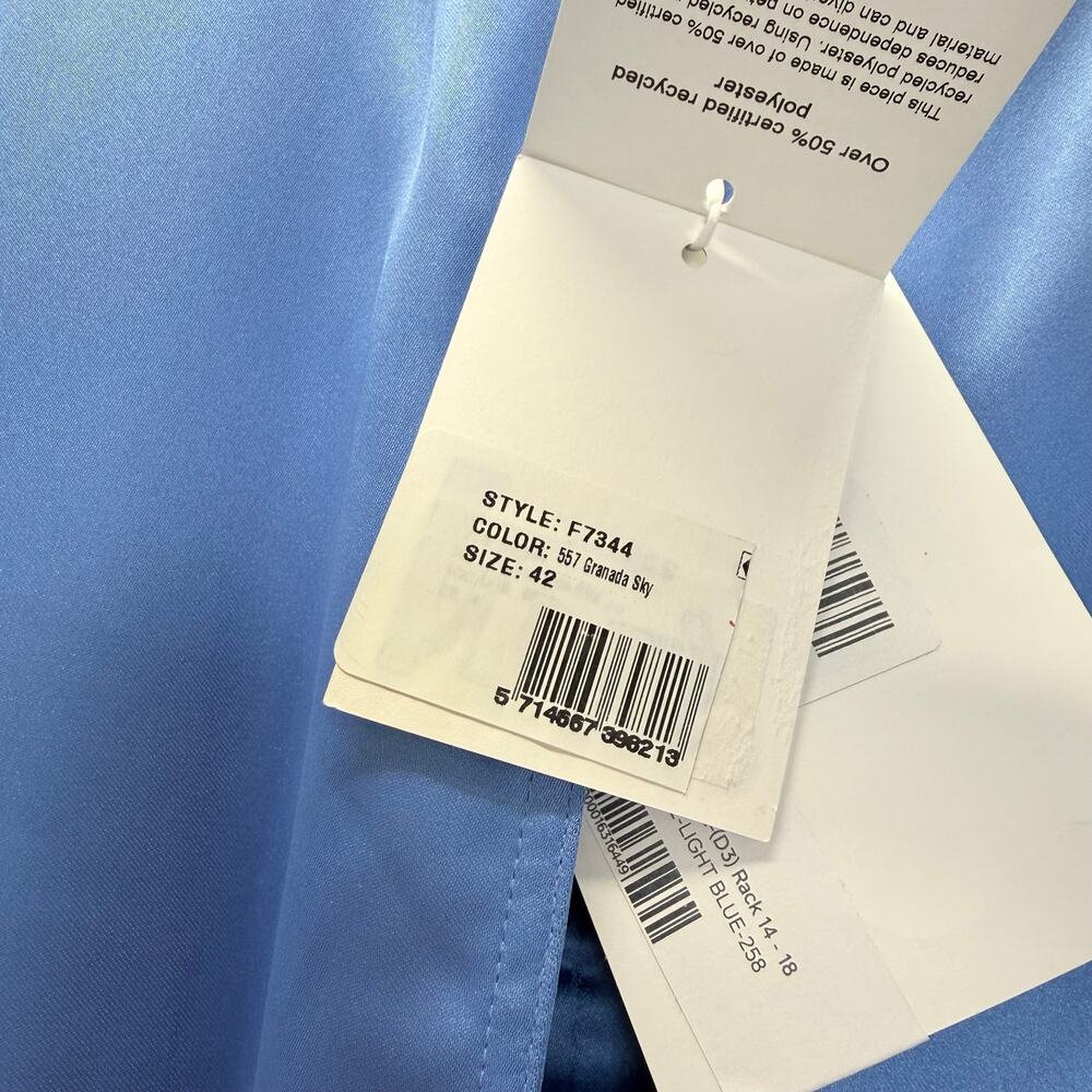 GANNI
Ruched-Detail Satin Midi Dress💜 - Picture 15 of 16